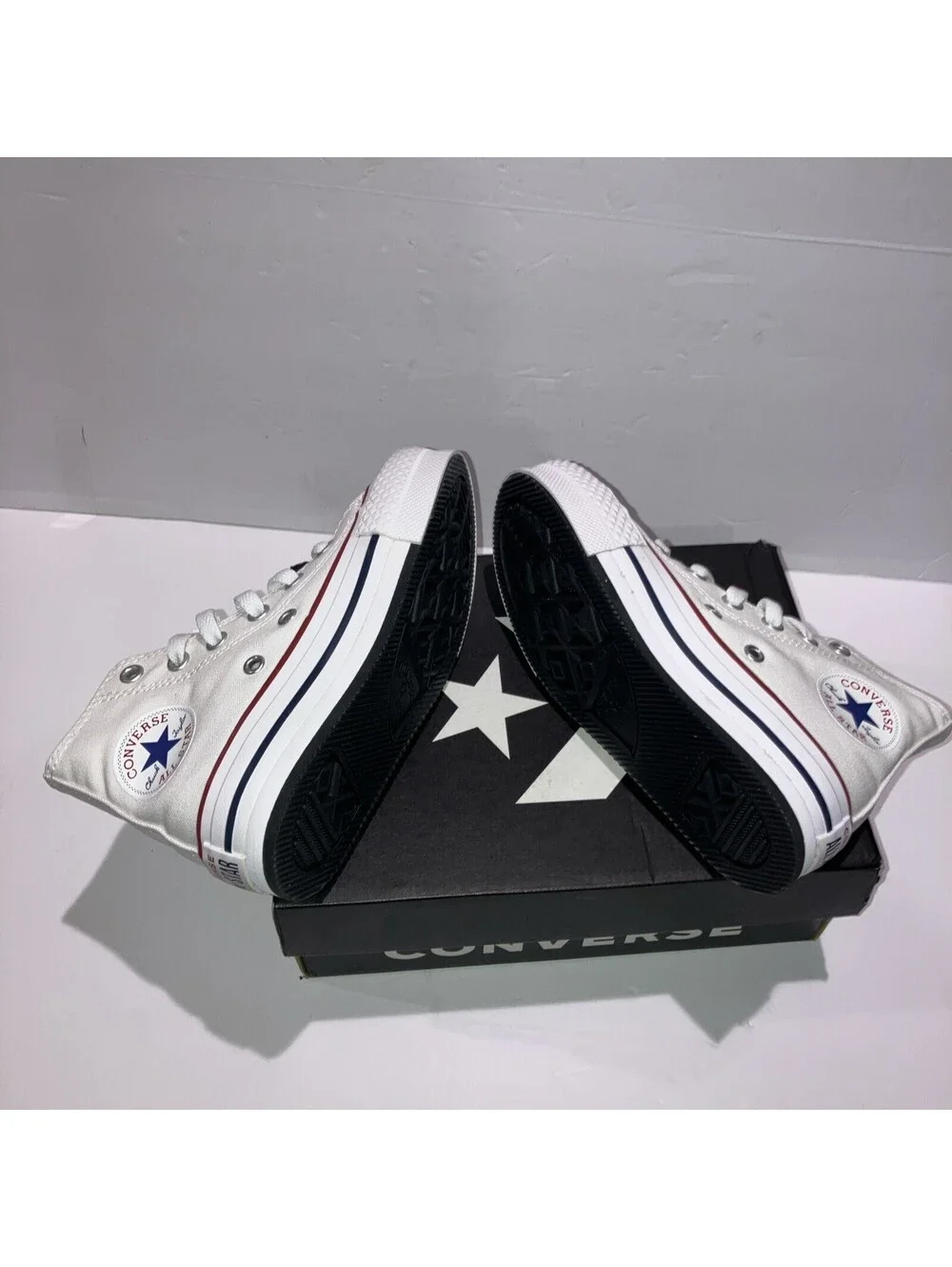 Converse CTAS EVA Lift Shoes Junior Size 11.5 High Top Platform Sneakers NEW